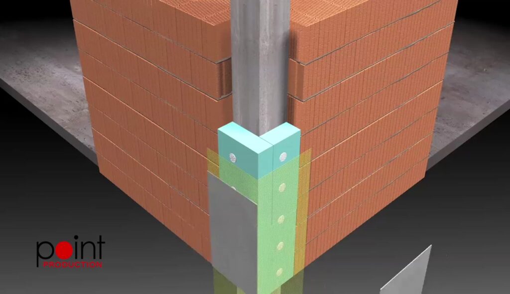 3D Анимация на изолиране на колона